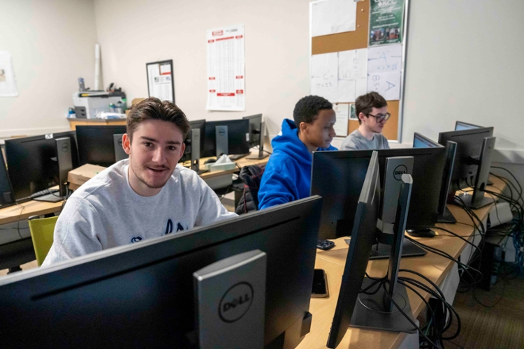French students in the classroom